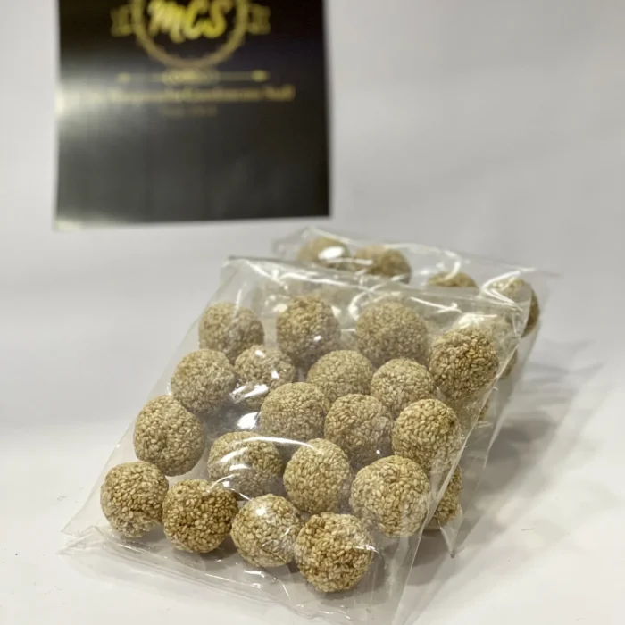 White Sesame Laddoo - Mini - Image 1